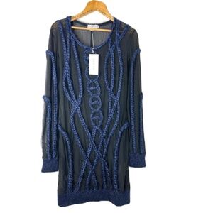 Sage & Ivy Whimsigoth Sheer Lined Dress
Sz 40 US 8/10 Black & Wednesday Adams